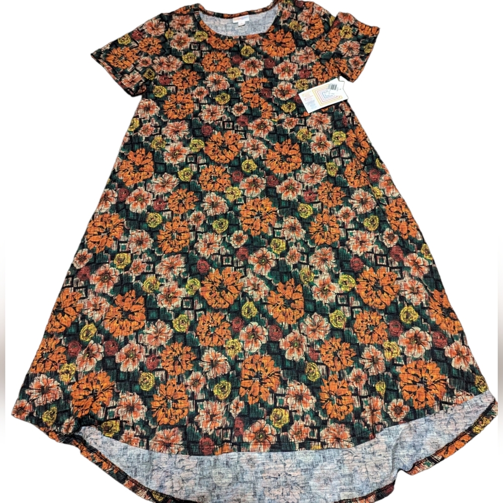 NWT LuLaRoe Carly Floral Cottagecore Dress Top Size Small